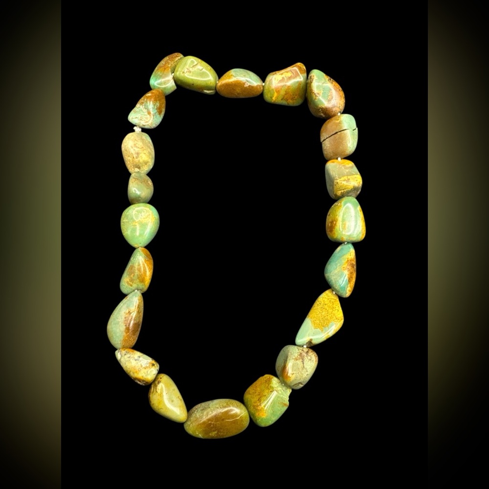 Vintage 1970’s Royston Turquoise Chunky Nugget Turquoise Necklace